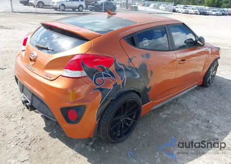 2016 Hyundai Veloster Turbo from USA, damaged, VIN KMHTC6AE9GU258792